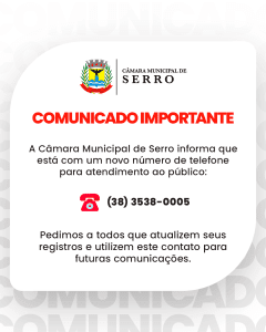 Leia mais sobre o artigo COMUNICADO IMPORTANTE