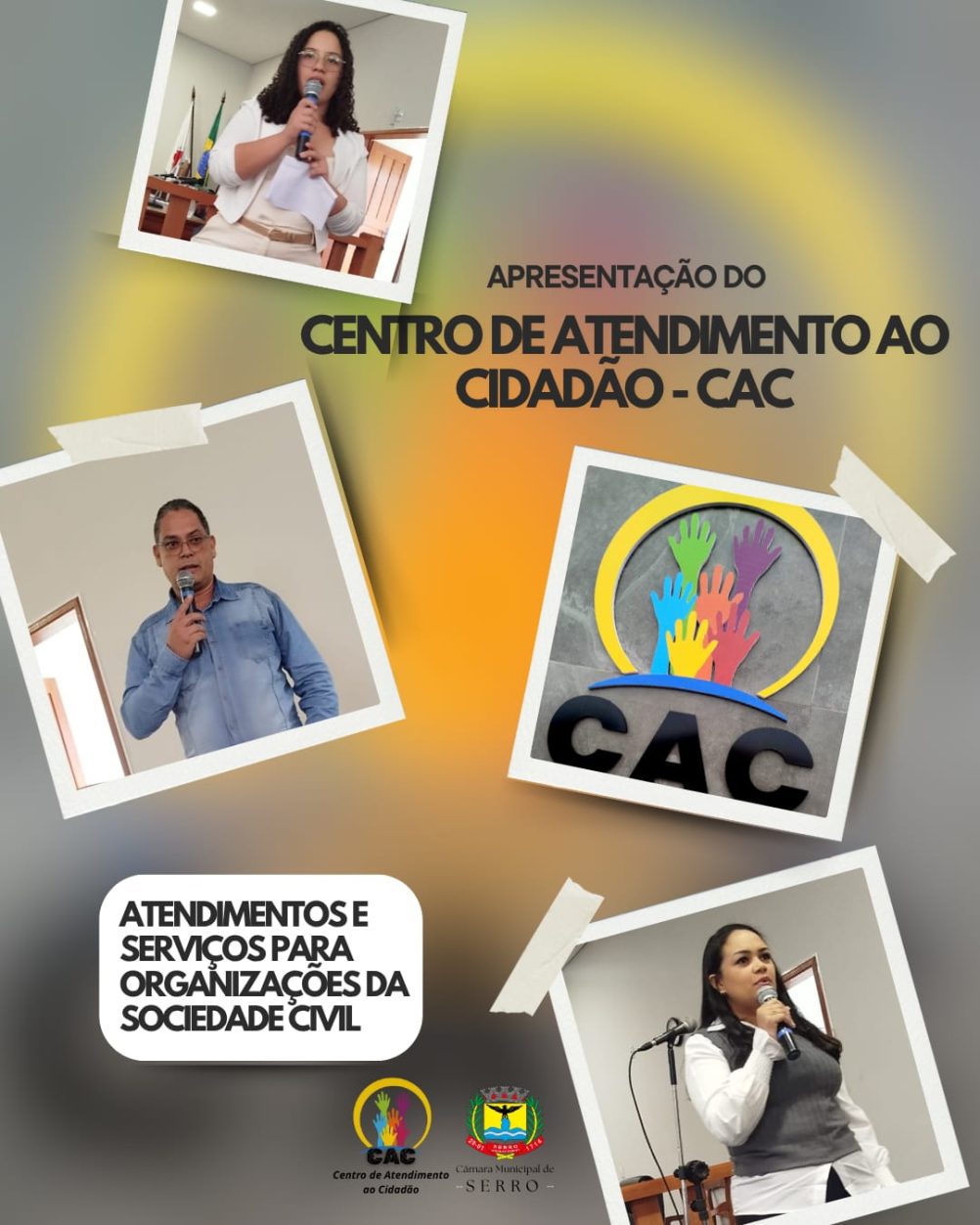 Leia mais sobre o artigo Centro de Atendimento ao Cidadão (CAC) da Câmara Municipal apoia Organizações da Sociedade Civil de Serro