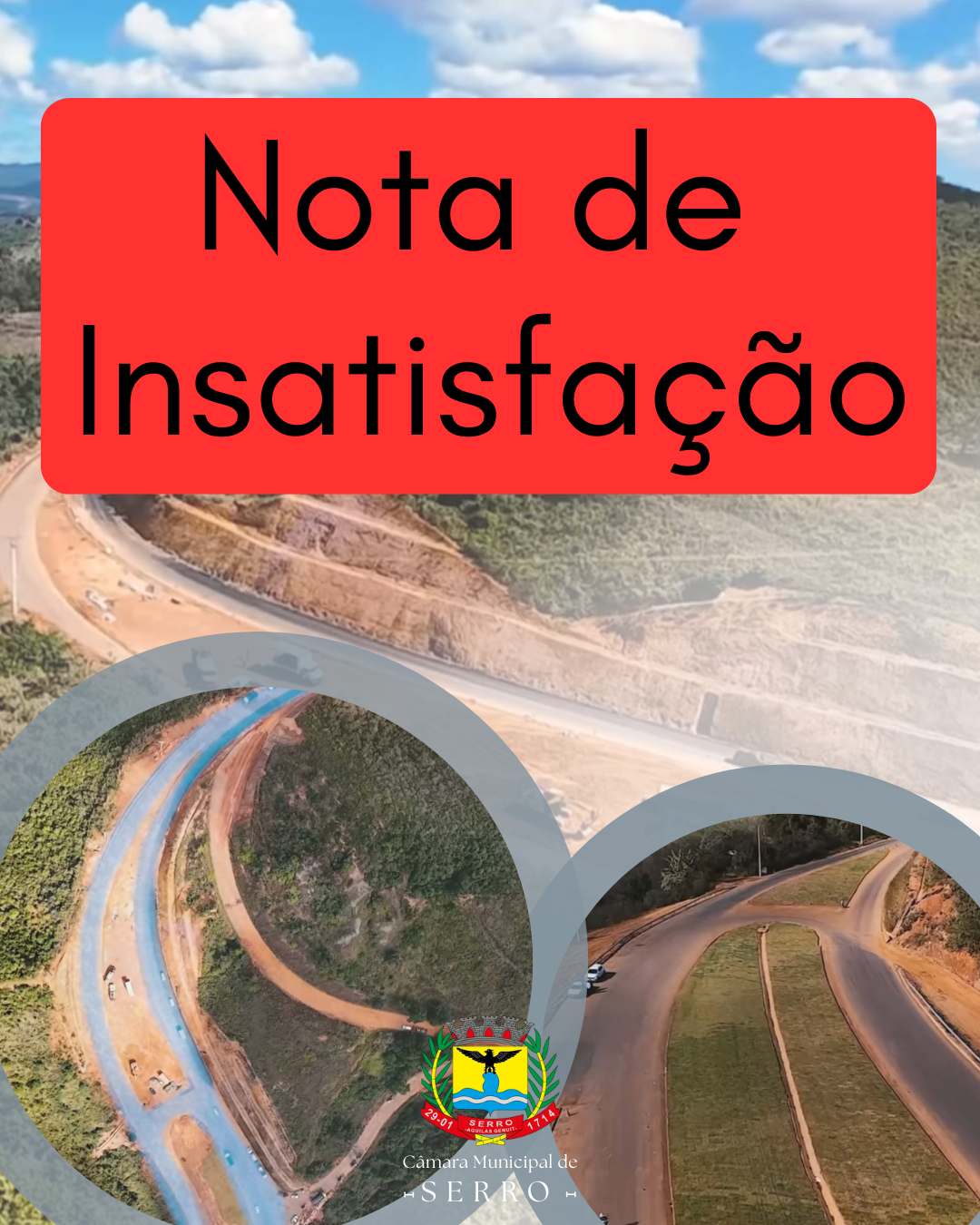 No momento, você está visualizando Nota de insatisfação da Câmara Municipal de Serro 03 de Julho de 2025