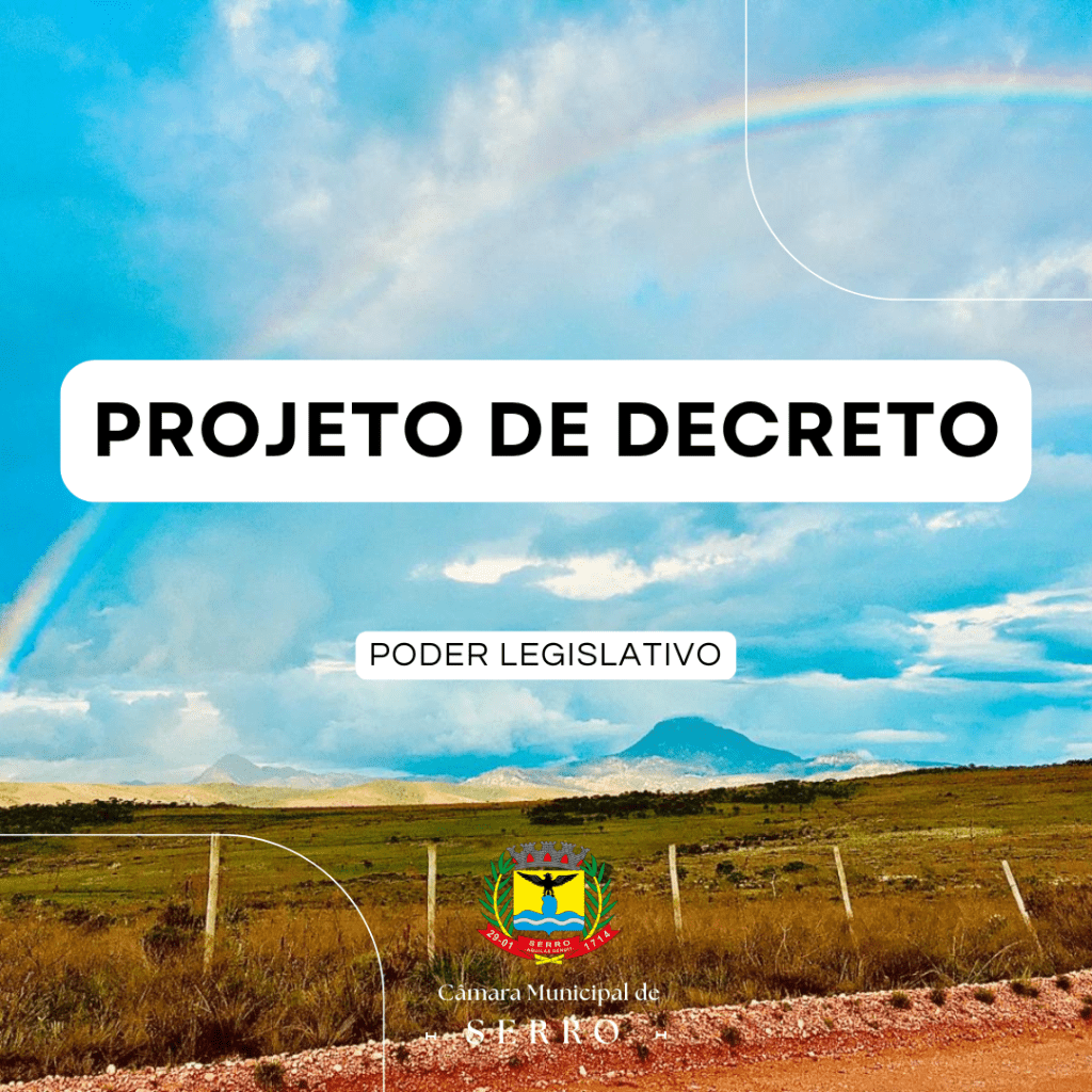 Projeto de Decreto 03/2026 – 15 de maio de 2026 – Poder Legislativo