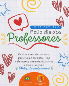 Leia mais sobre o artigo Feliz Dia dos Professores!