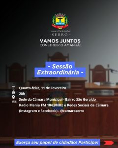 Leia mais sobre o artigo Edital de Convocação – Reunião Extraordinária – 11 de fevereiro de 2026
